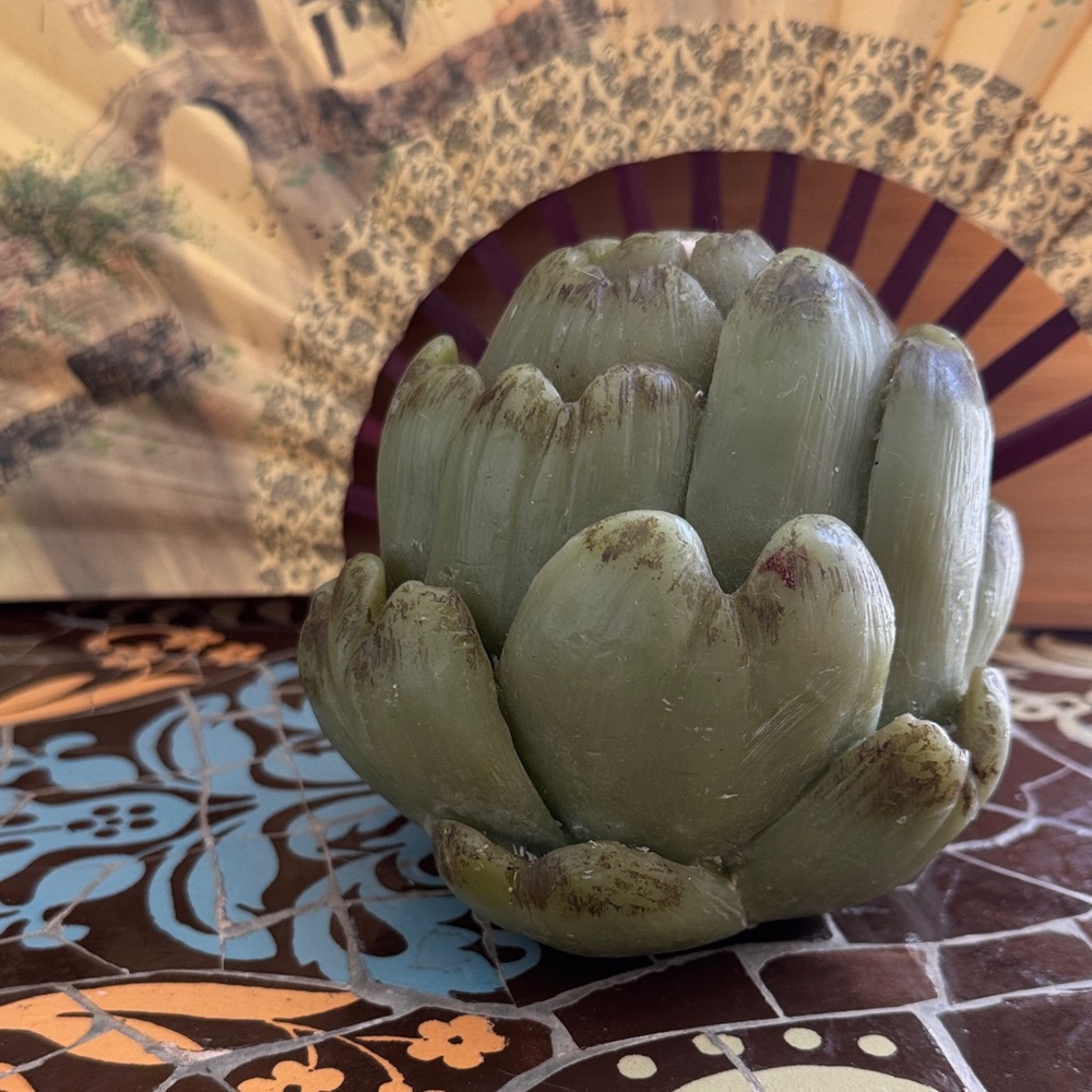 Green Artichoke Candle